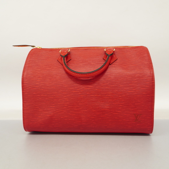 Auth Louis Vuitton Epi Speedy 30 M43007 Women's Handbag Castilian Red - Picture 12 of 12